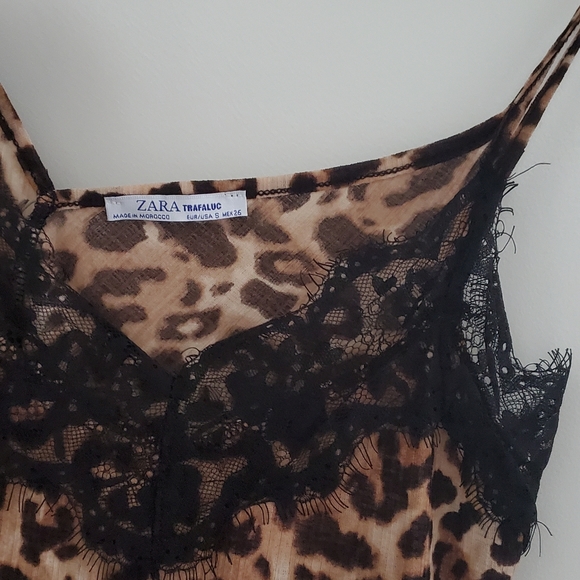 Zara Cheetah Print camisole, size Small - Picture 4 of 4